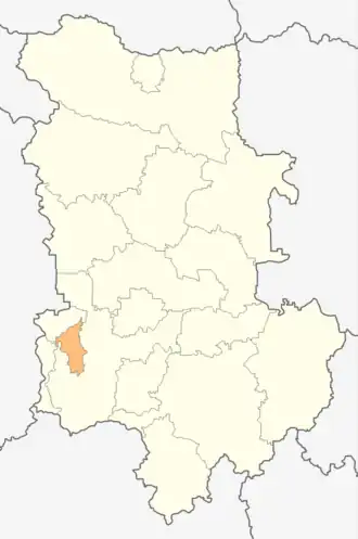 Kaart van Peroesjtitsa