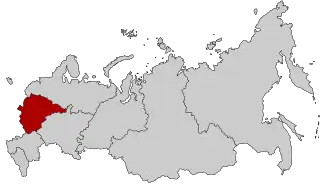 Kaart van Centraal Federaal District