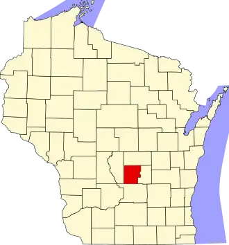 Locatie van Marquette County in Wisconsin