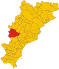 Locatie van Calizzano in Savona (SV)