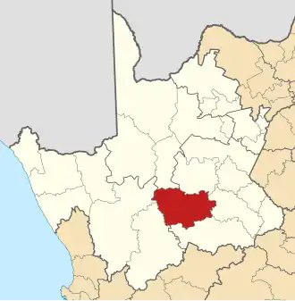 Ligging Kareeberg Plaaslike Munisipaliteit