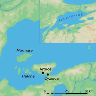 Kaart van Marmara
