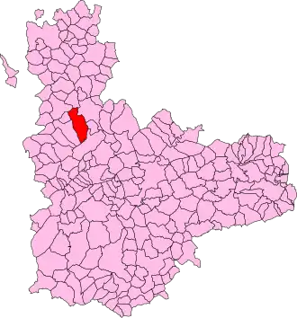 Kaart van Villabrágima