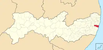 Kaart van Cabo de Santo Agostinho