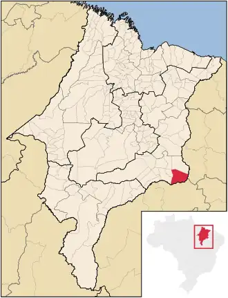 Kaart van Barão de Grajaú