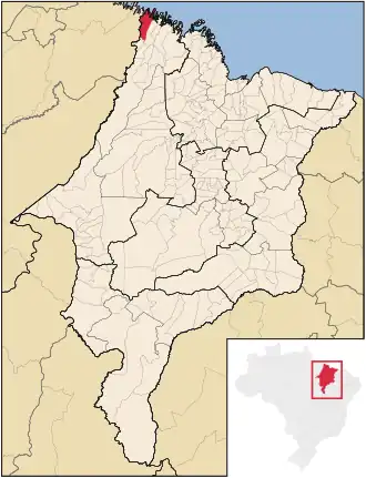 Kaart van Carutapera