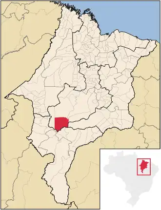 Kaart van Formosa da Serra Negra