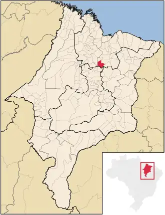 Kaart van Matões do Norte