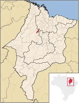 Kaart van Santa Inês