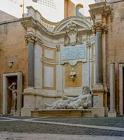 Binnenplaats van het Palazzo Nuovo