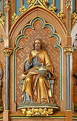 Salvator Mundi-reliëf (19e eeuw), Maria-Hemelvaartkerk, Kelmis