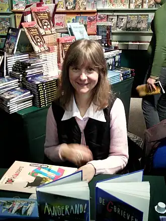 Marina Defauw op de Boekenbeurs te Antwerpen(Foto: PieterDP)