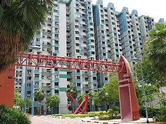 Marine Crescent woonblokken