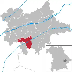 Kaart van Marklkofen