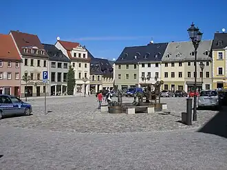 Marktplein te Glauchau