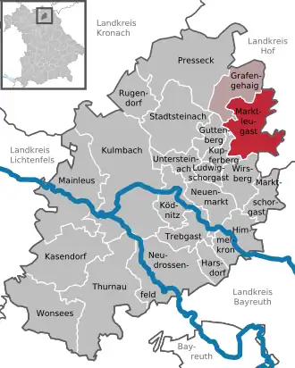 Kaart van Marktleugast