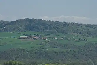 Zicht op gehuscht Marnat