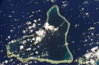 Satellietfoto van Marokau