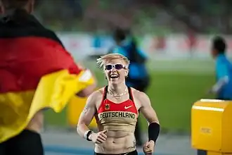 Tijdens de WK van 2011 in Daegu