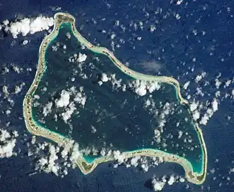 Satellietfoto van Marutea Sud