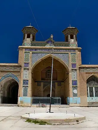 Close-up van de noordelijke iwan