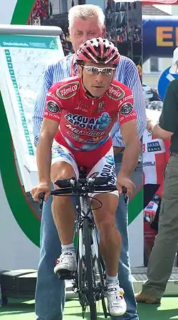Tijdens de Ronde van Saksen 2008