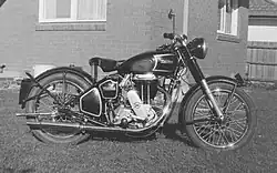 Matchless G80L (500&nbsp;cc eencilinder) uit 1950.