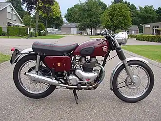 Matchless G11 (600&nbsp;cc tweecilinder) uit 1958.