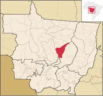 Kaart van Nova Ubiratã