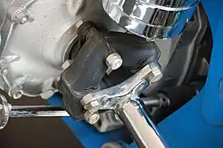 Giubo in de aandrijflijn van een Matra MS7 Formule 2-racewagen, eind jaren zestig