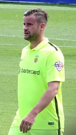 Bates in 2015 als speler van Hartlepool United