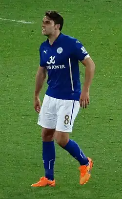 James in 2015 als speler van Leicester City