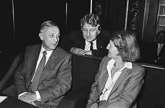 Madeleen Leyten met Piet Steenkamp en Piet Bukman (1983)