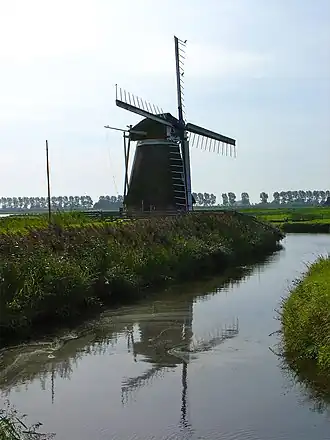 Poldermolen de Meervogel in Hoeksmeer