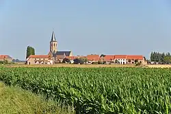 Meetkerke: algemeen gezicht vanuit het zuiden