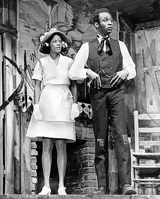 Cleavon Little met Melba Moore in Purlie (1970)