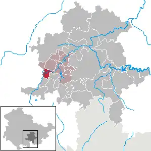 Kaart van Mellenbach-Glasbach