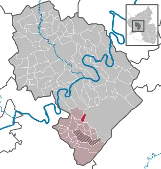 Kaart van Merschbach