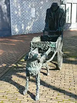 Man met hondenkar, Hans Mes