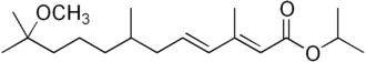 Structuurformule van methopreen