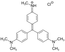 Structuurformule van methylviolet 6B