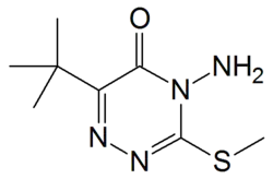 Structuurformule van metribuzine
