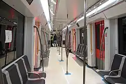 Interieur 's avonds en in tunnels.