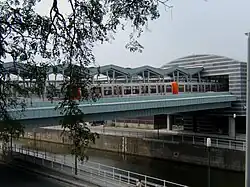 Brug over het kanaal.