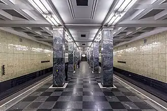 Perron van het metrostation