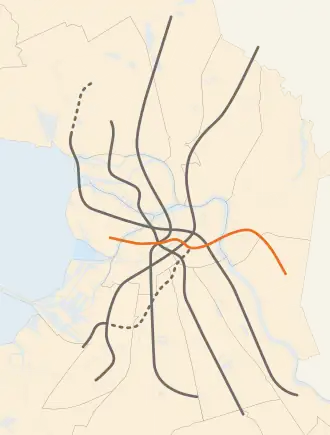 Lachtinsko-Pravoberezjnaja-lijn