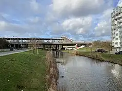 Metrostation Diemen Zuid.