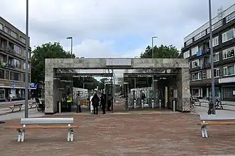 Metrostation Blijdorp aan de Statenweg