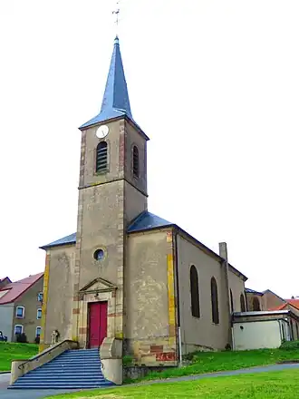 Kerk van St. Hippolytus in Metzing / Metzingen in Lothringen