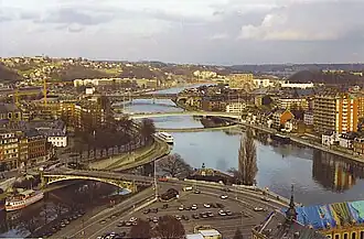 Monding in de Maas te Namen